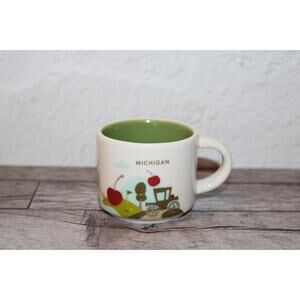 Starbucks Michigan Mini Mug 2oz You Are Here Espresso Cup Ornament EUC